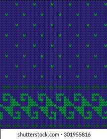 knitted Greek seamless border