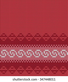 Knitted Greek seamless border