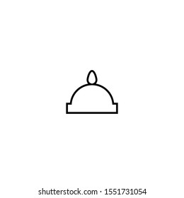 Knitted hat icon. Winter clothes symbol. Logo design element