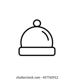 Knitted Hat Outline Icon