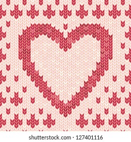 knitted heart