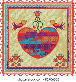 Knitted Heart