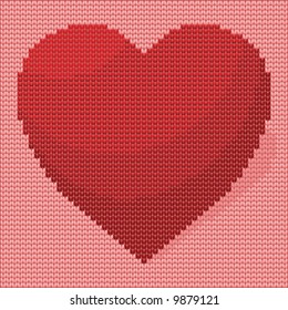 Knitted Heart Design