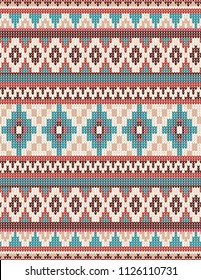 Knitted Indian rug paisley ornament seamless pattern. Ethnic Mandala towel, yoga mat. Vector Henna tattoo style for textile, greeting business card background, coloring book, phone case print