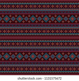 Knitted Indian rug paisley ornament seamless pattern. Ethnic Mandala towel, yoga mat. Vector Henna tattoo style for textile, greeting business card background, coloring book, phone case print