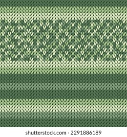 Knitted jersey vector seamless pattern. Warm jumper striped jersey textile. Craft knitted fabric texture ornament. Thread knitting clothing pattern. Beautiful closeup plaid knitting.