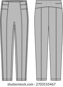 DISEÑO DE BOCETO PLANO DE LEGGING DE PUNTO 