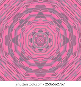 Knitted mandala vector seamless pattern. Huichol art decoration design. Esoteric talisman sacred geometry. Wheel star decor mandala background. Textile bright  tantra oriental motif.