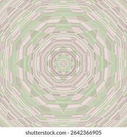 Knitted mandala vector seamless pattern. Huichol art decoration design. Meditation religious chakra symbol. Tangle handicraft mandala background. Textile bright tantra tibetanl motif.