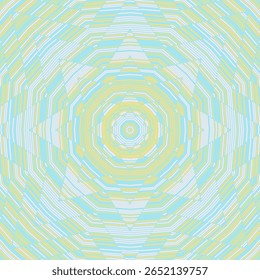 Mandala tricotado vetor padrão sem costura. Projeto de ornamento de arte huichol. Símbolo sagrado de chakra de meditação. Embaralhar o fundo da mandala do artesanato. Têxtil brilhante tantra oriental motivo.