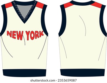 knitted men's wear  vector template 
