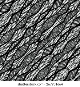 knitted mesh lace 