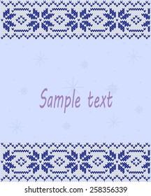 Knitted Norvegian background vector illustration