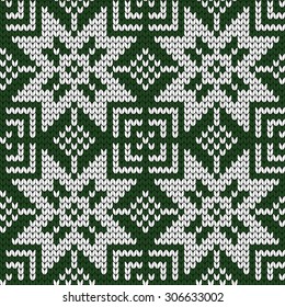 knitted Norwegian seamless pattern