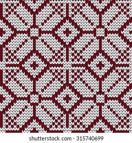 knitted Norwegian seamless pattern