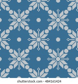 knitted Norwegian seamless pattern 