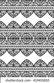 Knitted openwork lace mesh.Lacy, delicate seamless pattern of crocheted. Seamless vector pattern. 