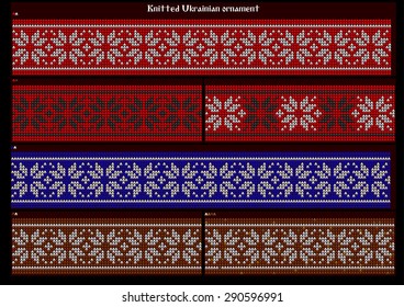Knitted ornaments