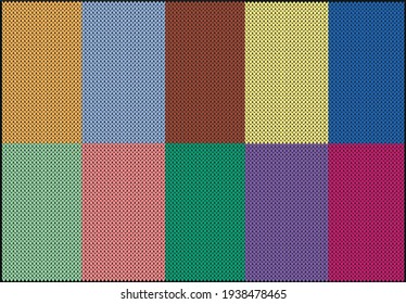 Knitted palette set  Spring  2021  end Summer 2021. Fashion. The basis for the design of fashionable covers, clothing, advertising, printing  
