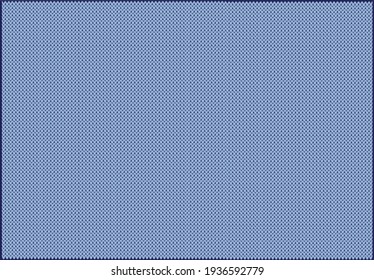 Knitted pattern in background shade Cerulean.Template from the palette  of the year Spring and  Summer 2021. Fashion. Banner. The basis for writing texts, posters, cards, advertising, paper  