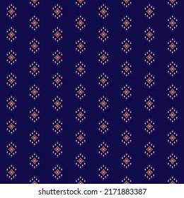Knitted pattern in blue and grey with decorative rhombus ornament. Knit texture for everyday winter dress, socks, fabric, scarf, or other casual textile design.