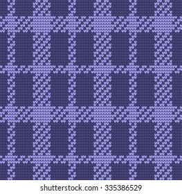 knitted pattern in a cage