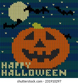 Knitted pattern Halloween