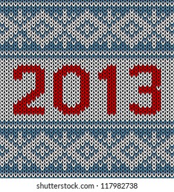 knitted pattern with the new 2013