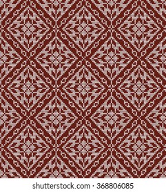 knitted pattern with the north ornament