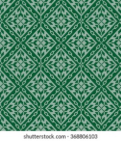 knitted pattern with the north ornament