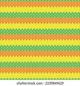 Knitted Pattern, Orange, yellow and green outfit in seamless pattern, fabric, nordic fabric, fabric pattern, cloth