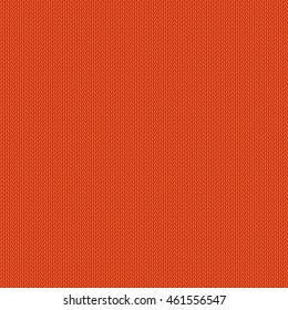 Knitted pattern, red background, vector editable resizable illustration