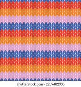 Knitted Pattern, retro colorful outfit seamless pattern, fabric, nordic fabric, fabric pattern 