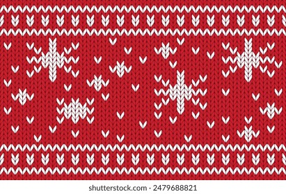 Patrón de punto sin costuras Navidades de tela invierno. patrón de punto tradicional Vector estilo invierno. Diseñado para el fondo, Fondo de pantalla, alfombra, vestimenta, patrón de punto, tela, bordado, textil