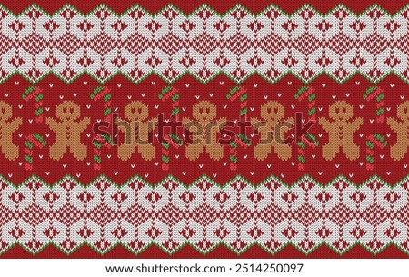 Similar – Image, Stock Photo knitting pattern Abstract
