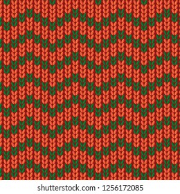 knitted pattern. Seamless Vector pattern. knitted graphic design.