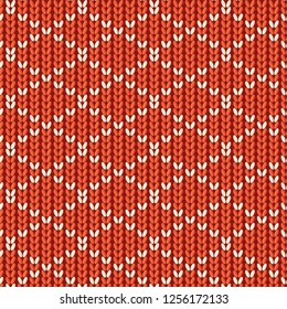 knitted pattern. Seamless Vector pattern. knitted graphic design.