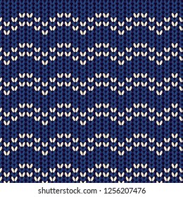 knitted pattern. Seamless Vector pattern. knitted graphic design.