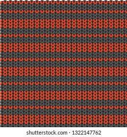 knitted pattern. Seamless Vector pattern. knitted graphic design. - Vector