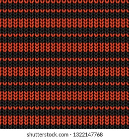 knitted pattern. Seamless Vector pattern. knitted graphic design. - Vector