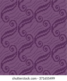 knitted pattern with swirls