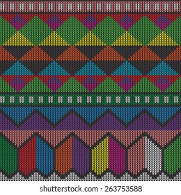 Knitted Pattern Texture design. Abstract Background.