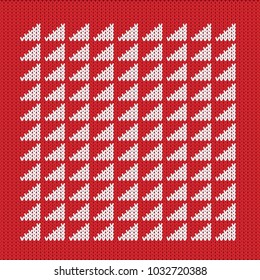 Knitted Pattern. Vector Background