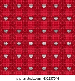 knitted pattern. vector illustration. for design, fashion