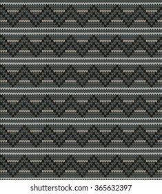 knitted pattern zigzag