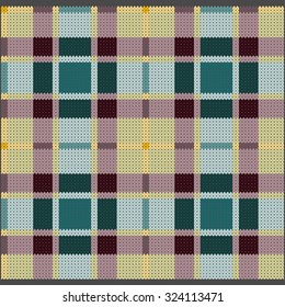 Knitted Plaid Pattern