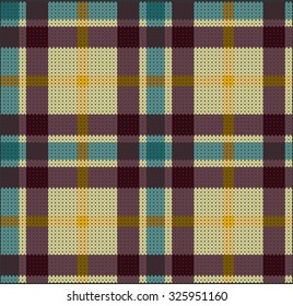 Knitted Plaid Pattern