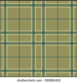 Knitted Plaid Tartan Pattern