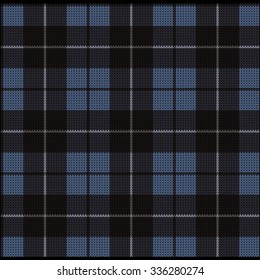 Knitted Plaid Tartan Pattern