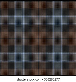 Knitted Plaid Tartan Pattern